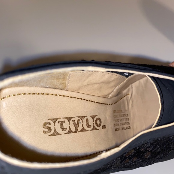 Black mini wedges with mesh - Picture 4 of 5